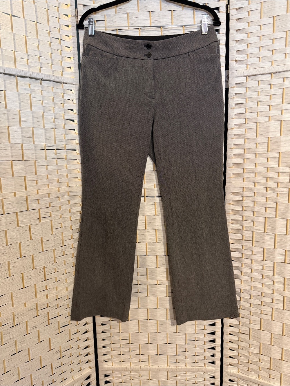 LOFT Charcoal Gray Boot Cut Dress Pants